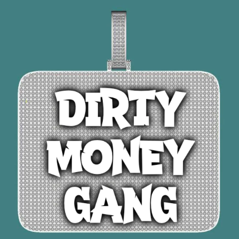 CUSTOM LETTER NECKLACE 3D BIG SQUARE made by The GUU Shop