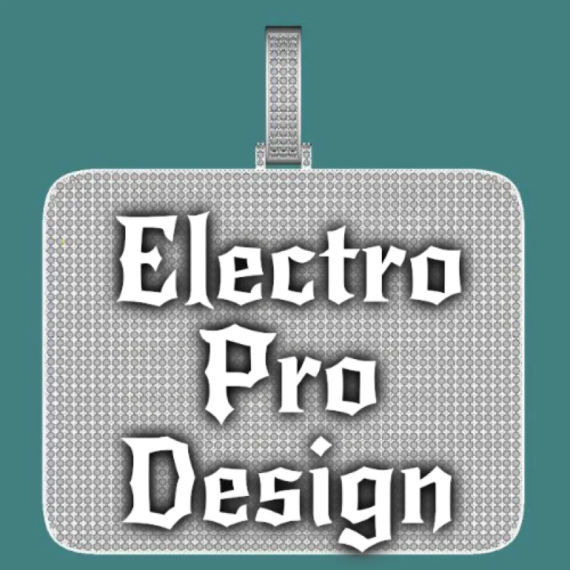 CUSTOM LETTER NECKLACE 3D BIG SQUARE made by The GUU Shop