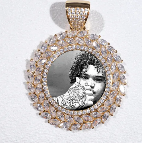 Large 3D Wheat Ear Custom Picture Pendant sold by The GUU Shop