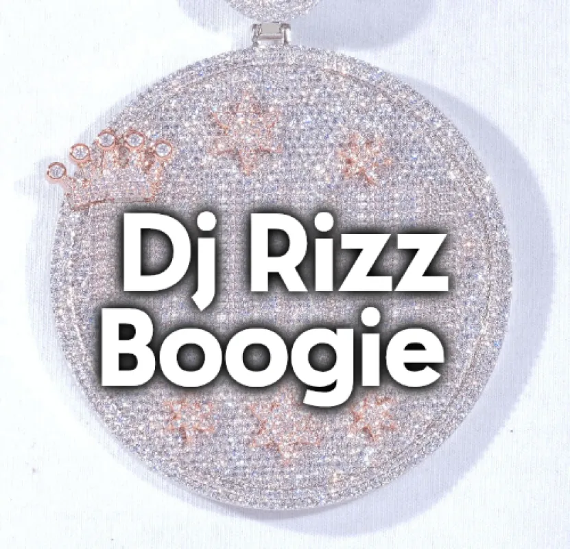 CUSTOM LETTER NECKLACE 3D BIG CROWN DISC made by The GUU Shop