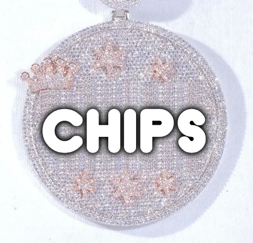 CUSTOM LETTER NECKLACE 3D BIG CROWN DISC sold by The GUU Shop