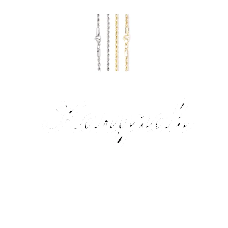 Script Custom Letter Necklace made by The GUU Shop