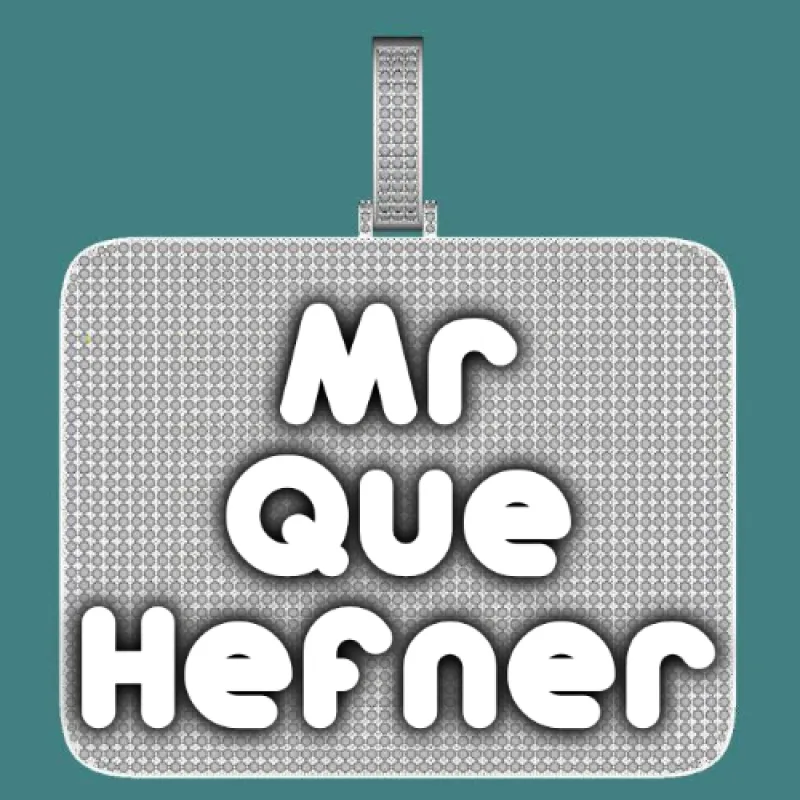 CUSTOM LETTER NECKLACE 3D BIG SQUARE made by The GUU Shop