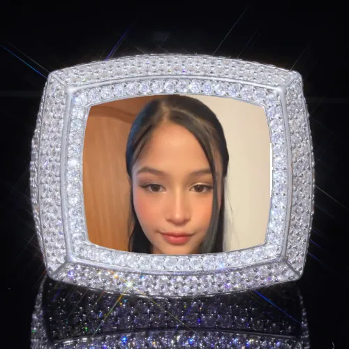 3D CUSTOM PICTURE ICED RING sold by The GUU Shop