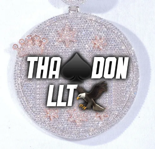 CUSTOM LETTER NECKLACE 3D BIG CROWN DISC sold by The GUU Shop