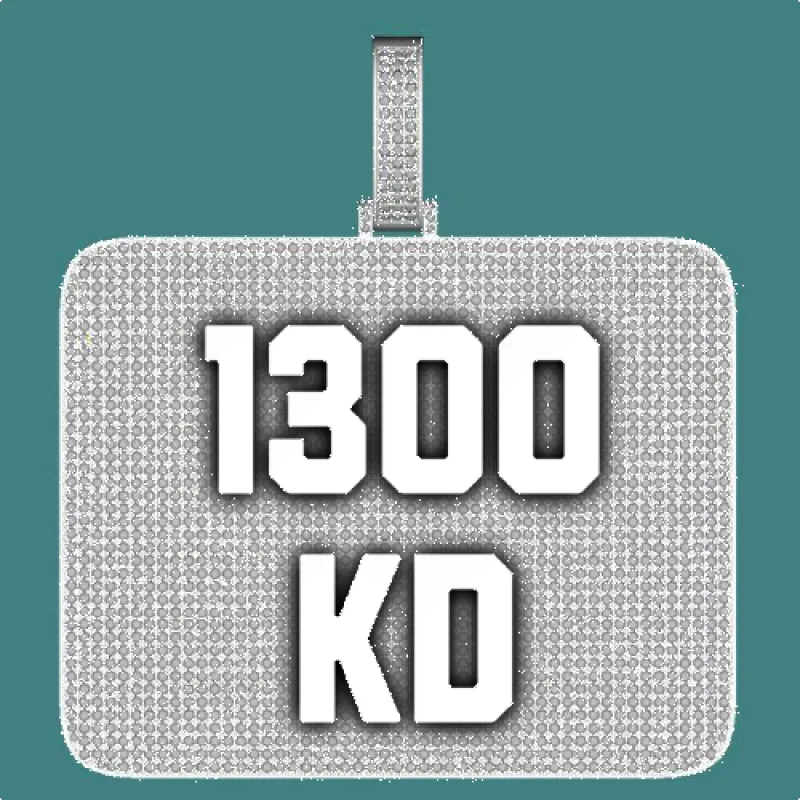 CUSTOM LETTER NECKLACE 3D BIG SQUARE made by The GUU Shop