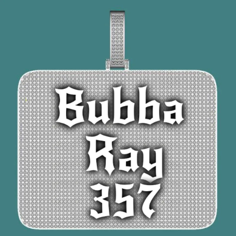 CUSTOM LETTER NECKLACE 3D BIG SQUARE made by The GUU Shop