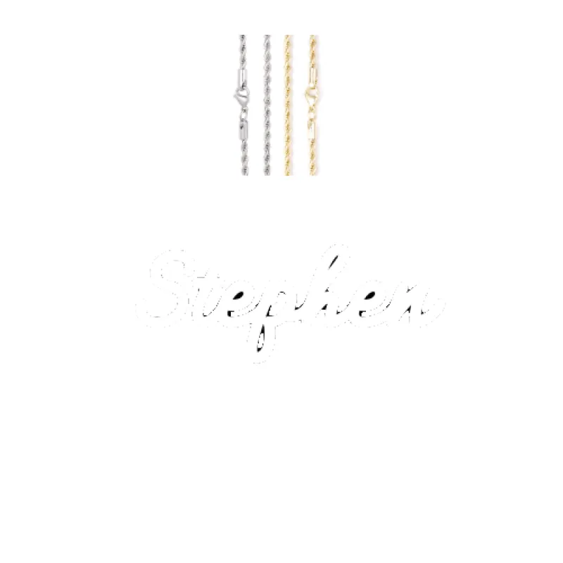 Script Custom Letter Necklace made by The GUU Shop