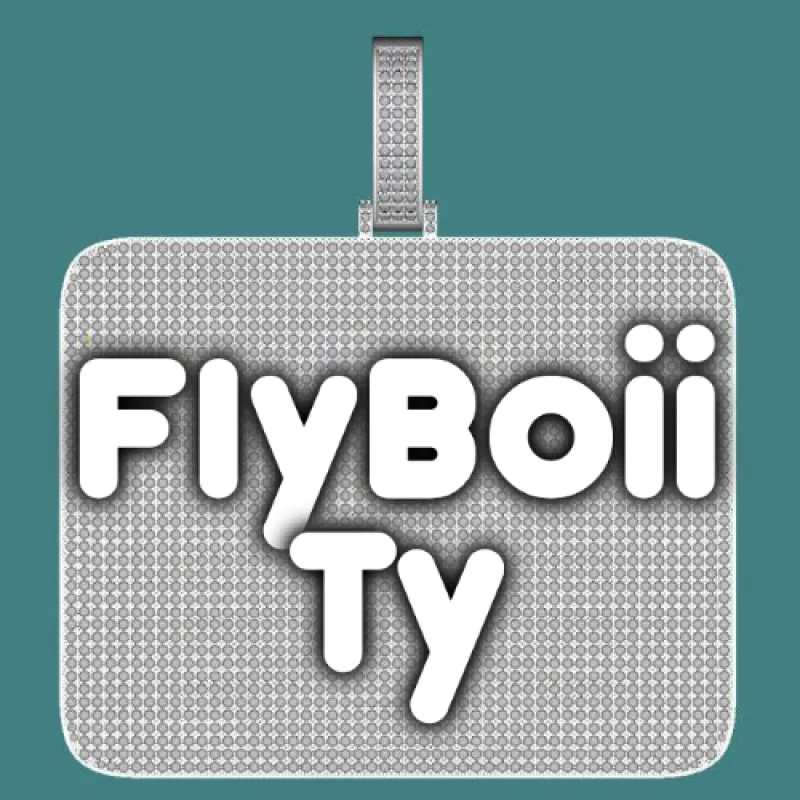 CUSTOM LETTER NECKLACE 3D BIG SQUARE made by The GUU Shop