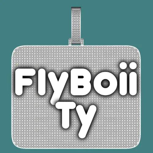 CUSTOM LETTER NECKLACE 3D BIG SQUARE sold by The GUU Shop