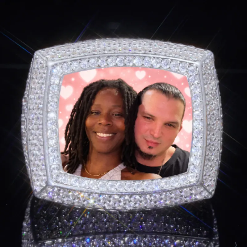 3D CUSTOM PICTURE ICED RING made by The GUU Shop