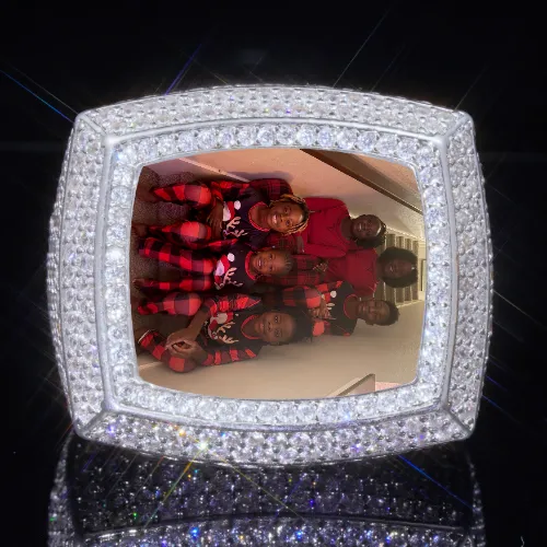 3D CUSTOM PICTURE ICED RING sold by The GUU Shop