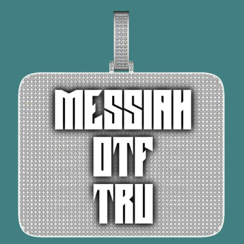 CUSTOM LETTER NECKLACE 3D BIG SQUARE made by The GUU Shop