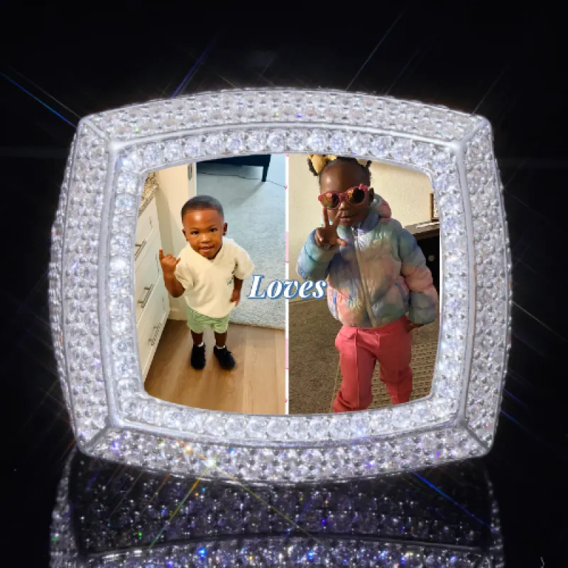 3D CUSTOM PICTURE ICED RING made by The GUU Shop