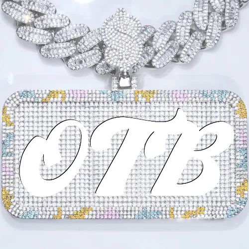 CUSTOM LETTER NECKLACE 3D COLORFUL SQUARE sold by The GUU Shop
