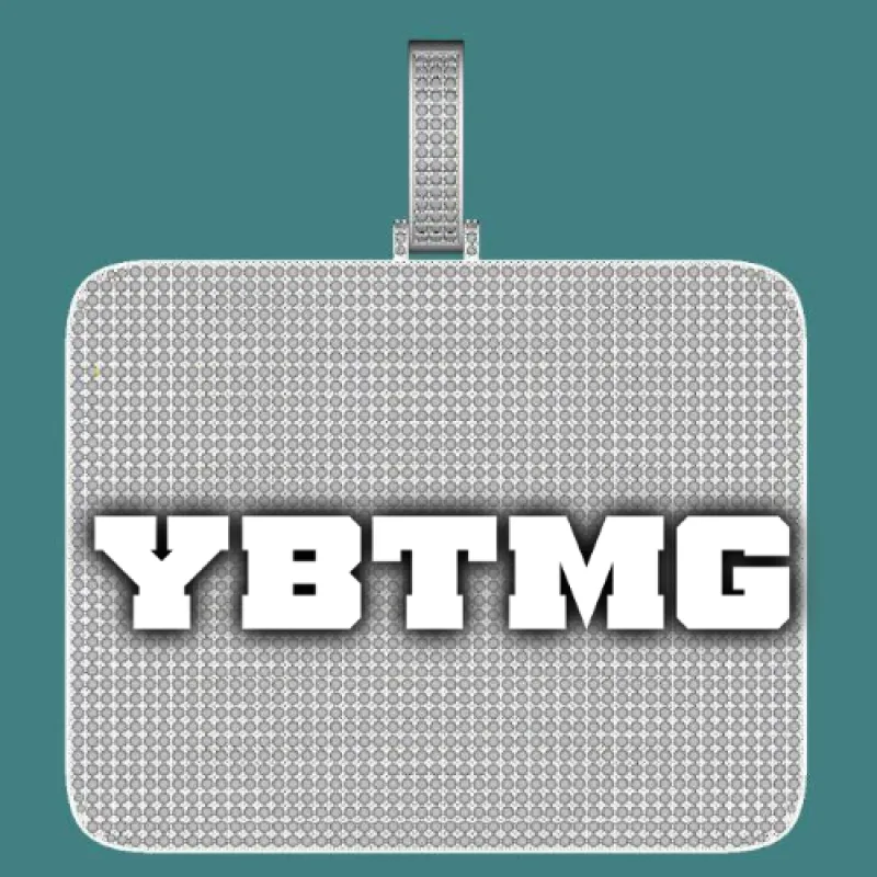 CUSTOM LETTER NECKLACE 3D BIG SQUARE made by The GUU Shop