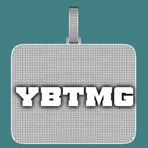 CUSTOM LETTER NECKLACE 3D BIG SQUARE sold by The GUU Shop