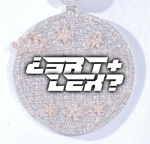 CUSTOM LETTER NECKLACE 3D BIG CROWN DISC sold by The GUU Shop