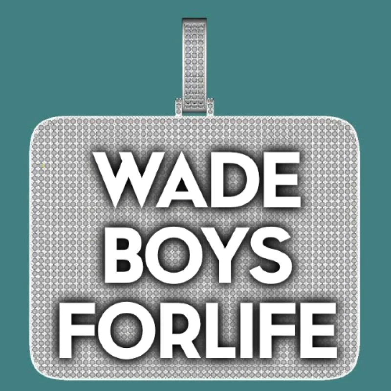 CUSTOM LETTER NECKLACE 3D BIG SQUARE made by The GUU Shop