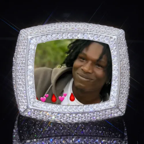 3D CUSTOM PICTURE ICED RING sold by The GUU Shop