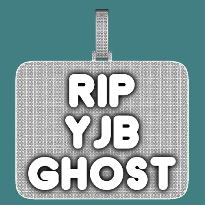 CUSTOM LETTER NECKLACE 3D BIG SQUARE made by The GUU Shop