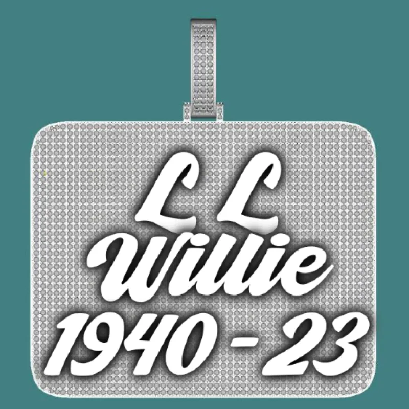 CUSTOM LETTER NECKLACE 3D BIG SQUARE made by The GUU Shop