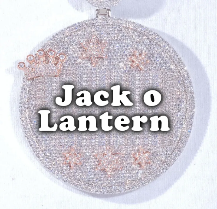 CUSTOM LETTER NECKLACE 3D BIG CROWN DISC made by The GUU Shop
