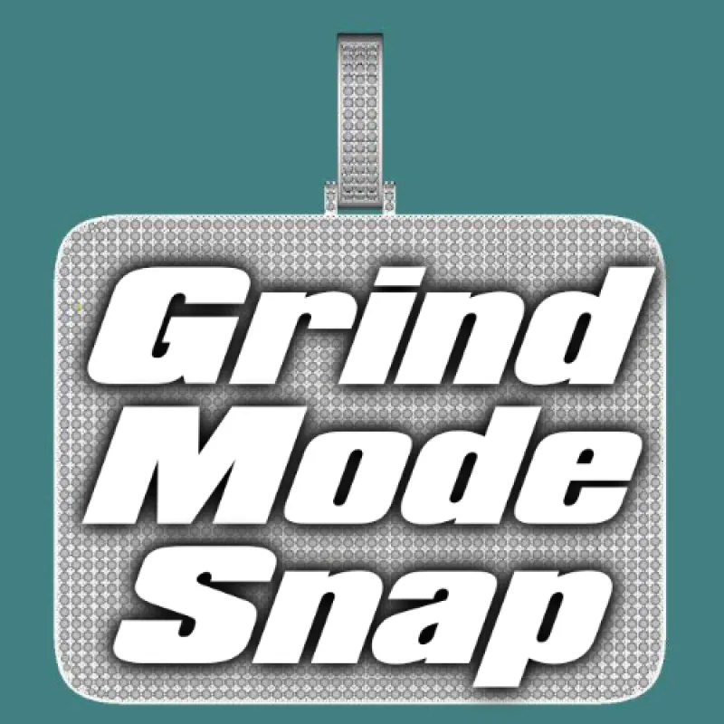 CUSTOM LETTER NECKLACE 3D BIG SQUARE made by The GUU Shop