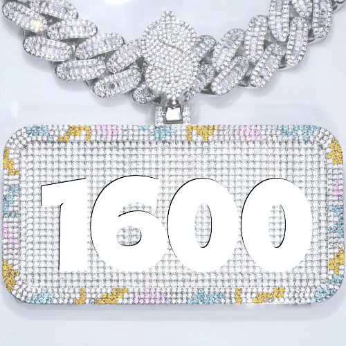 CUSTOM LETTER NECKLACE 3D COLORFUL SQUARE sold by The GUU Shop