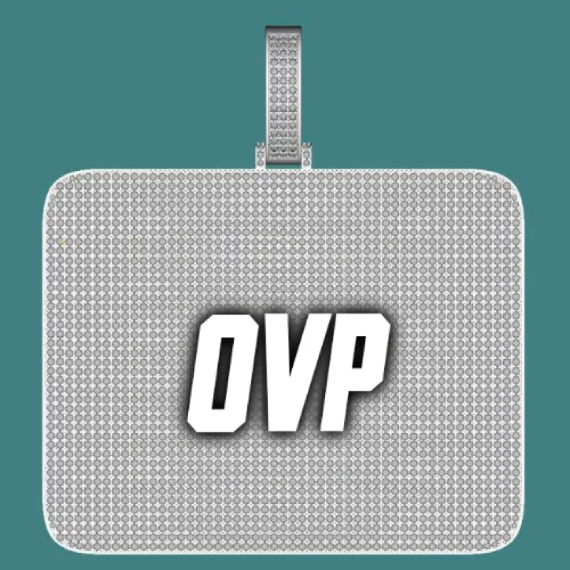 CUSTOM LETTER NECKLACE 3D BIG SQUARE made by The GUU Shop