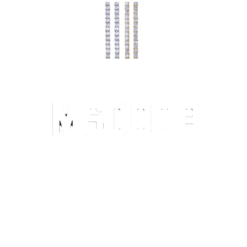 Custom Letters Baguette Two Layer Necklace made by The GUU Shop