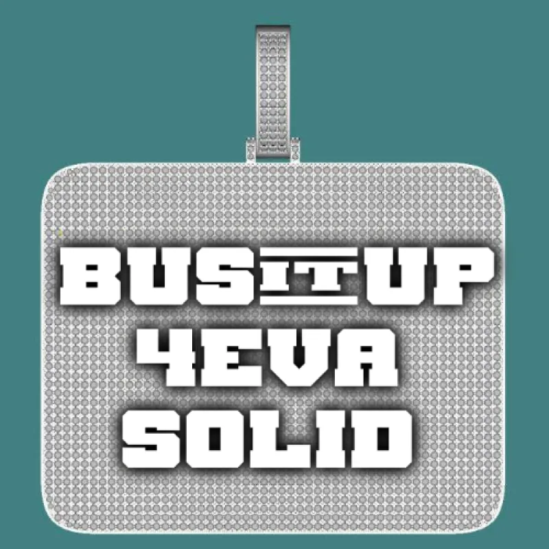 CUSTOM LETTER NECKLACE 3D BIG SQUARE made by The GUU Shop