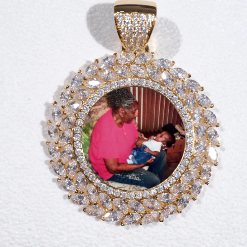 Large 3D Wheat Ear Custom Picture Pendant made by The GUU Shop