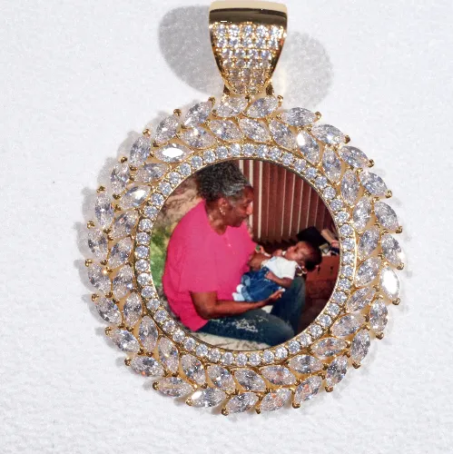 Large 3D Wheat Ear Custom Picture Pendant sold by The GUU Shop