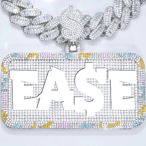 CUSTOM LETTER NECKLACE 3D COLORFUL SQUARE sold by The GUU Shop