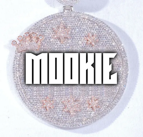 CUSTOM LETTER NECKLACE 3D BIG CROWN DISC sold by The GUU Shop
