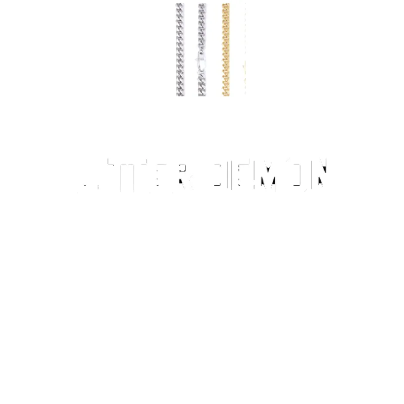 Custom Letters Baguette Two Layer Necklace made by The GUU Shop
