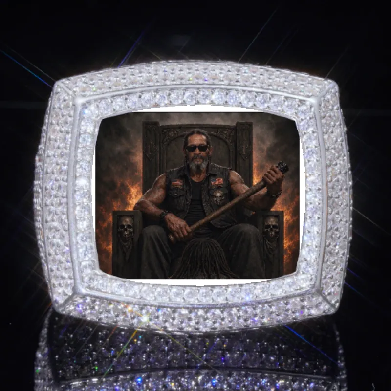 3D CUSTOM PICTURE ICED RING made by The GUU Shop