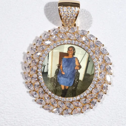 Large 3D Wheat Ear Custom Picture Pendant sold by The GUU Shop