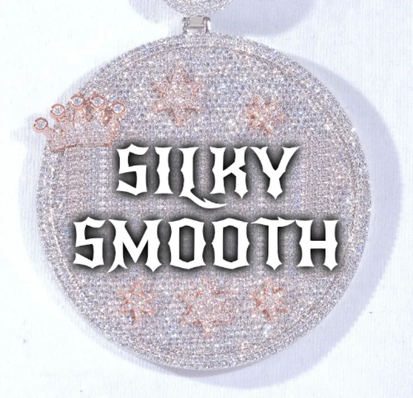 CUSTOM LETTER NECKLACE 3D BIG CROWN DISC made by The GUU Shop