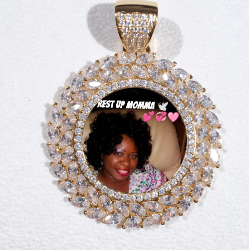 Large 3D Wheat Ear Custom Picture Pendant made by The GUU Shop