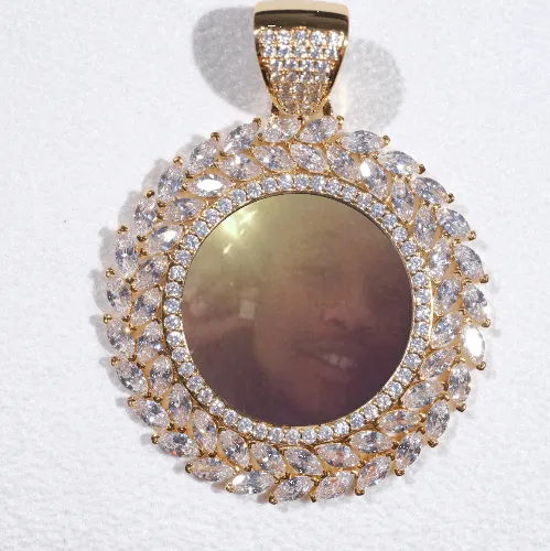 Large 3D Wheat Ear Custom Picture Pendant sold by The GUU Shop