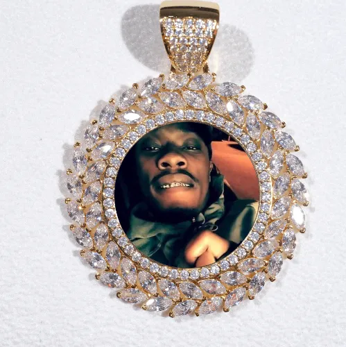 Large 3D Wheat Ear Custom Picture Pendant sold by The GUU Shop