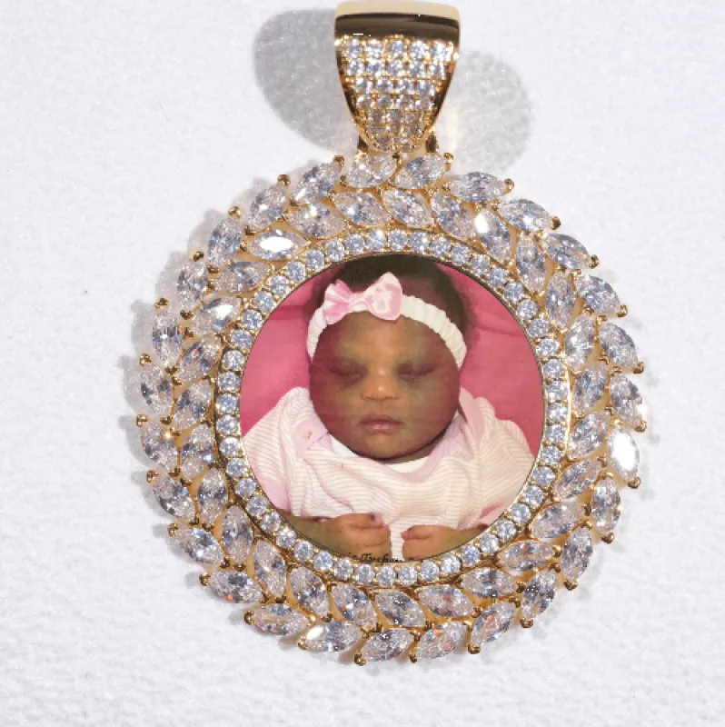 Large 3D Wheat Ear Custom Picture Pendant made by The GUU Shop