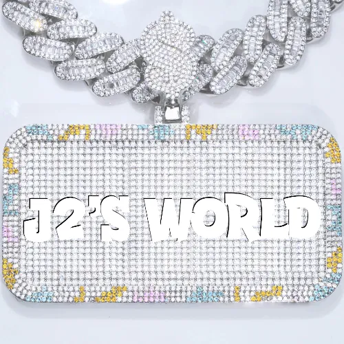 CUSTOM LETTER NECKLACE 3D COLORFUL SQUARE sold by The GUU Shop