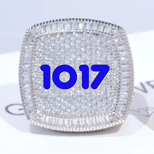 CUSTOM LETTER 3D ICED RING sold by The GUU Shop