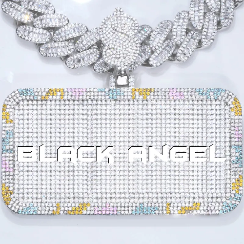 CUSTOM LETTER NECKLACE 3D COLORFUL SQUARE made by The GUU Shop