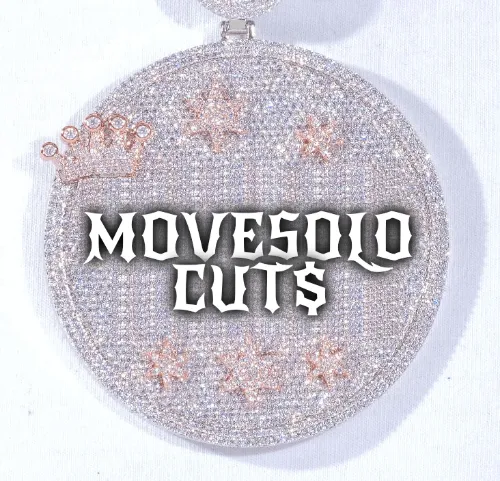 CUSTOM LETTER NECKLACE 3D BIG CROWN DISC sold by The GUU Shop