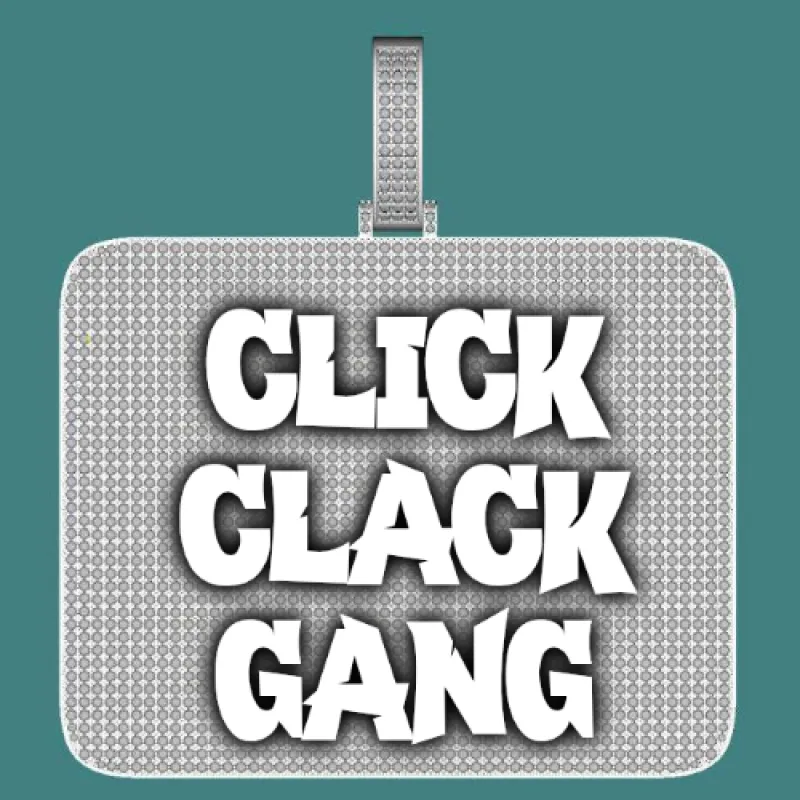 CUSTOM LETTER NECKLACE 3D BIG SQUARE made by The GUU Shop