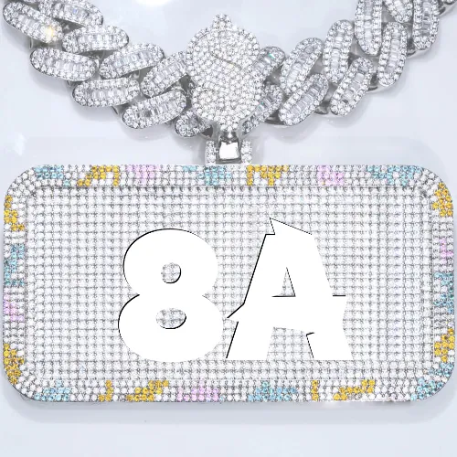 CUSTOM LETTER NECKLACE 3D COLORFUL SQUARE sold by The GUU Shop